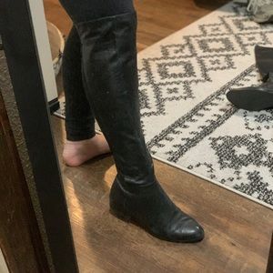 Michael Kors black leather boots